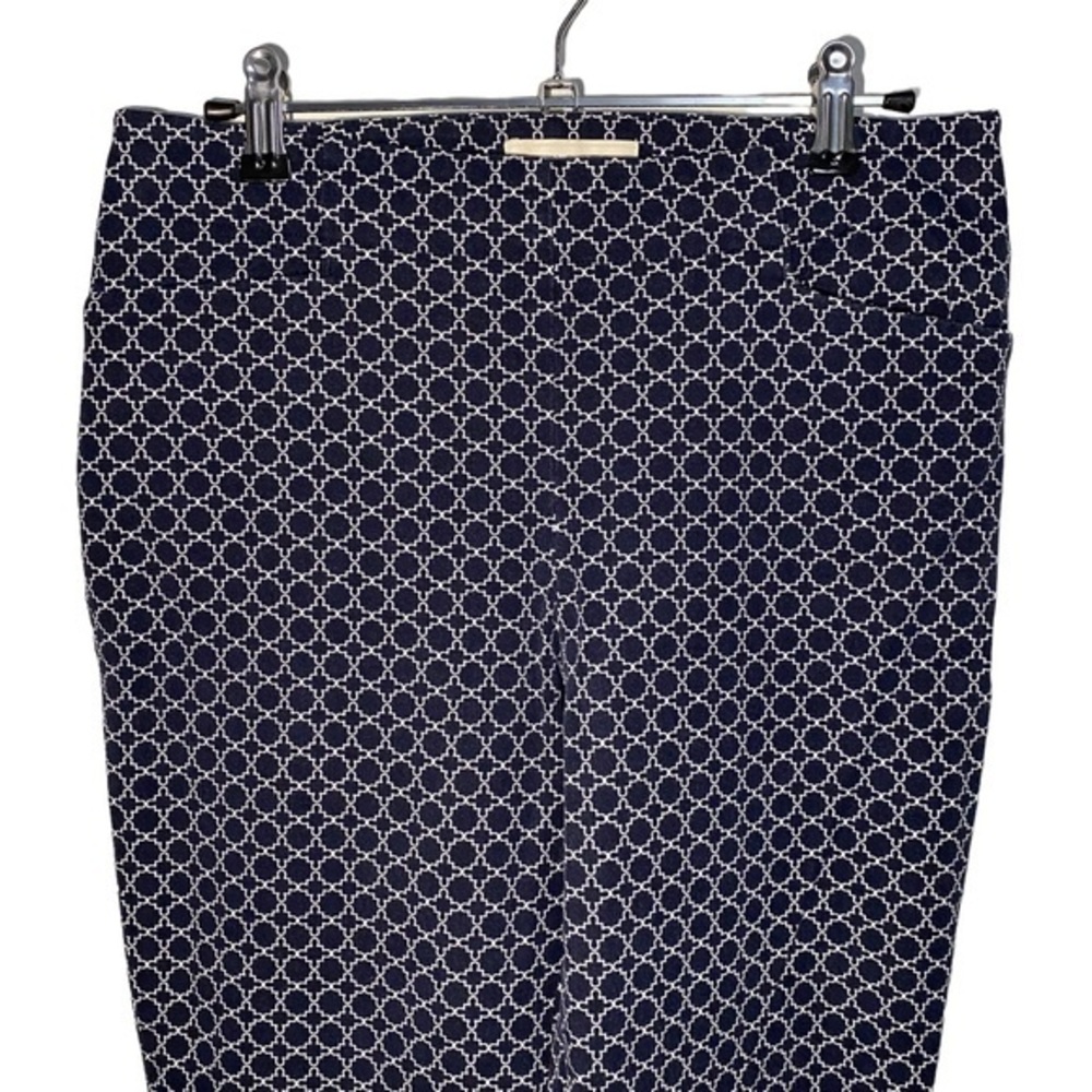 Talbots High Rise Side Zip Patterned Trousers Bus… - image 2